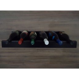 Prateleira Adega New Suporte Decorativo para Vinhos e Garrafas Preto Laca - 3 Prateleira Adega New Suporte Decorativo para Vinhos e Garrafas Preto Laca - 3