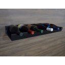 Ver imagem 2 de Prateleira Adega New Suporte Decorativo para Vinhos e Garrafas Preto Laca