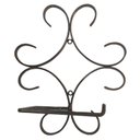 Ver imagem 1 de Porta Papel Higienico Artesanal de Ferro Rústico para Banheiro Rococó Verniz