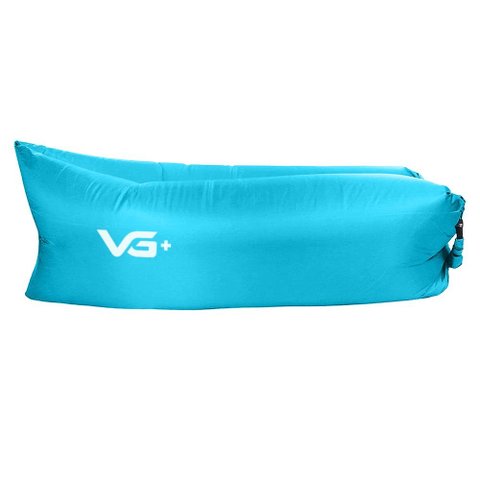 Sofá de Ar Hug Bag Inflável Camping VG+ Azul Claro