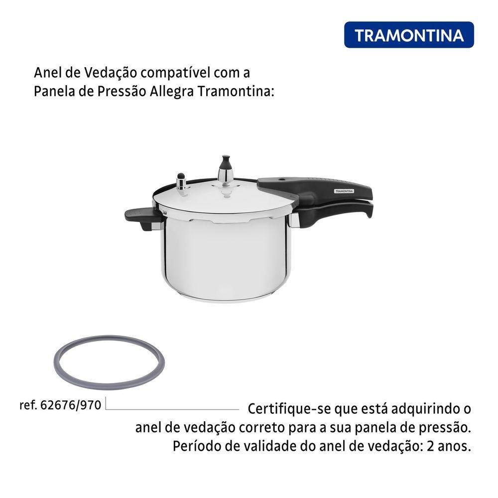 Anel de Vedação para Panela de Pressão Tramontina Allegra em Silicone 22 Cm - 5