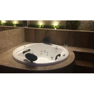 Banheira de Hidromassagem Lunacril Premium 1,50m x 50cm 06 Jatos Ouro Fino