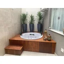Ver imagem 4 de Banheira de Hidromassagem Lunacril Premium 1,50m x 50cm 06 Jatos Ouro Fino