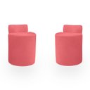 Ver imagem 1 de Kit Puff Banqueta Alto Confortável Reforçado Minimalista Roma Suede