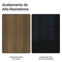 Ver mais imagens de Porta-Geladeira 83 cm 1 Porta Basculante Rustic/Preto Lux Madesa Rustic/Preto