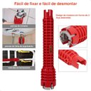 Ver imagem 6 de Chave Inglesa Multifuncional Lorben Ferramenta Instalação Hidráulica Pia Torneira 8 em 1