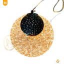 Ver imagem 4 de Pendente Raquete Redondo Acrílico Led 3 Cores Multicor Dourado 5w Bivolt