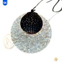 Ver imagem 6 de Pendente Raquete Redondo Acrílico Led 3 Cores Multicor Dourado 5w Bivolt