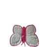 Tapete Infantil Borboleta Crochê Quarto Branco Rosa 50x45 - 2