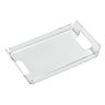 Bandeja Acrílica Transparente Hara Alça Lateral 30x20 Cm - 1