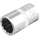 Ver imagem 2 de Soquete Estriado com Encaixe de 1-2 Gedore Red Ostenvonder 16mm Acabamento Niquelado Cromado
