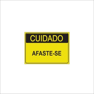 Placa - Afaste-se - 20cm X 15cm
