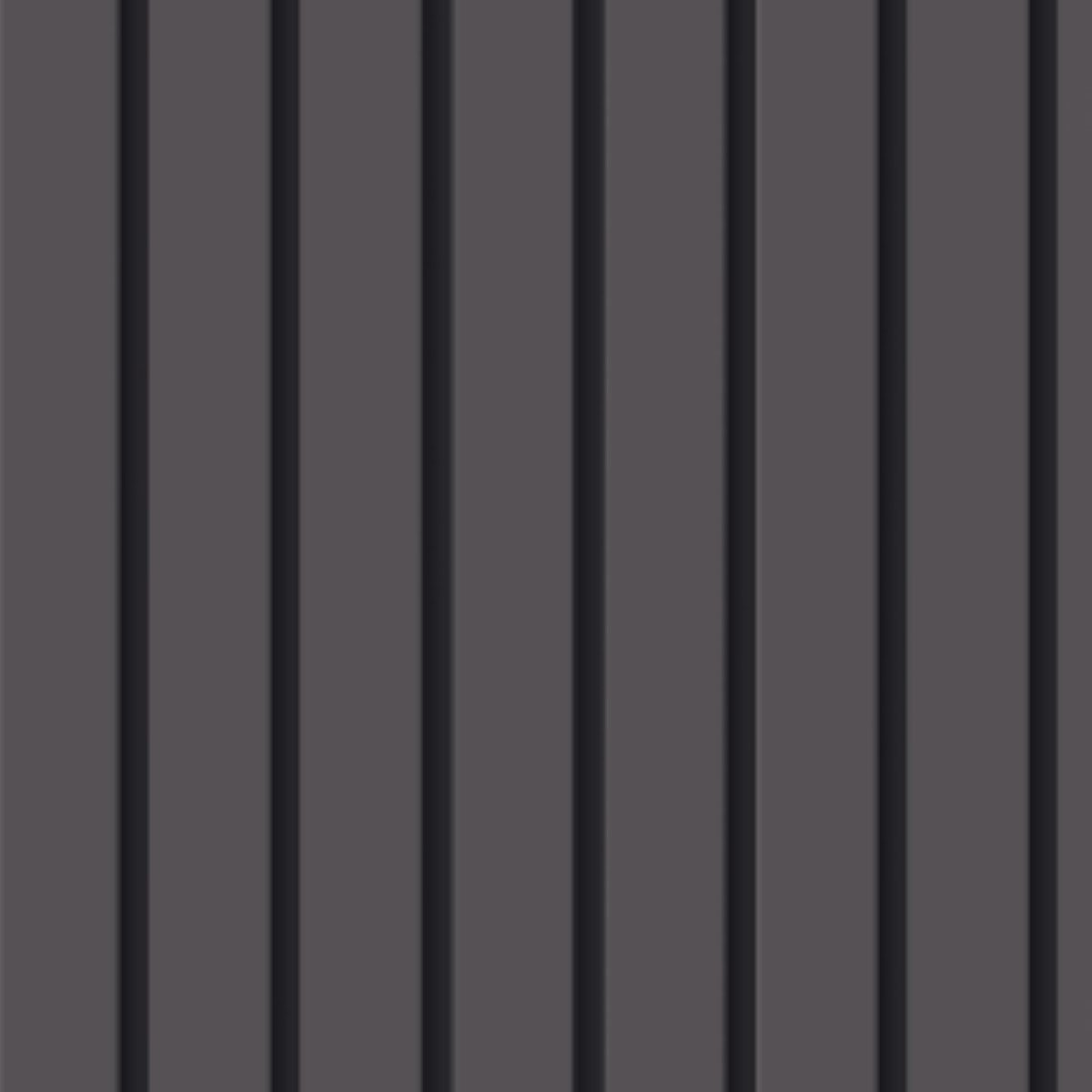 Papel de Parede Ripado Largo Amadeirada Cinza Titânio 3m