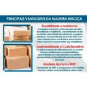 Ver imagem 6 de Conjunto: Mesa de Cozinha Luna C/ Tampo Madeirado C/ Vidro Canto Curvo 120x80cm e 4 Cadeiras Jade