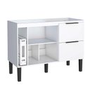 Ver imagem 2 de Balcão Buffet Cozinha Sala de Jantar com Tampo 120cm Cisne Cozimax Branco