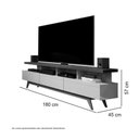 Ver imagem 3 de Rack Vivare 1,8 Off White/freijo - Giga