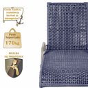 Ver imagem 4 de 1 Espreguiçadeira Catar e 1 Mesa Garden Fendi e Corda Náutica Trama Original Jardim Alumínio