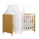 Ver imagem 5 de Berço Mini Cama Aurora Cor Branco com Amadeirado