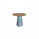 Ver imagem 1 de Mesa De Apoio Cone Base Cimento Texturizado - Tampo Mezzo Castani 50 Cm Altura 60 Cm Cor Cinza