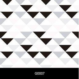 Papel de Parede Auto Adesivo Lavável G0007 Triângulo Preto e Branco - 2