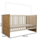 Ver imagem 4 de Berço Baby 100% Mdf com Mosquiteiro Branco/madeirado Ypê - Panorama Móveis
