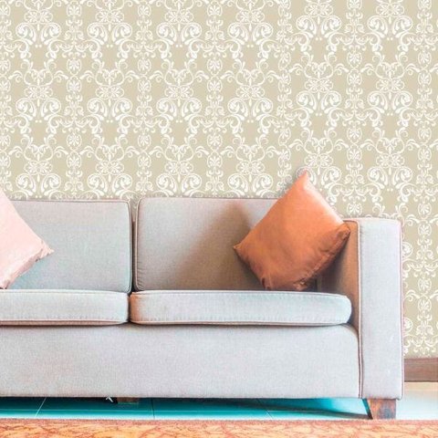 Papel de Parede Lavável Clássico Arabesco ca0146