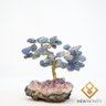 Árvore da Prosperidade Quartzo Azul na Drusa de Ametista - 1