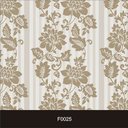 Ver imagem 2 de Papel de Parede Adesivo Lavável f0025 Floral Listrado Bege