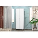 Ver imagem 2 de Kit 2 Armário Multiuso Organizador 2 Portas Arezzo para Lavanderia / Cozinha - Ja - Branco