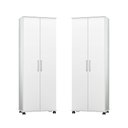 Ver imagem 1 de Kit 2 Armário Multiuso Organizador 2 Portas Arezzo para Lavanderia / Cozinha - Ja - Branco