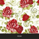 Ver imagem 2 de Papel de Parede Adesivo Lavável f0151 Floral Vermelho Vibrante