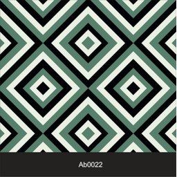 Papel de Parede Auto Adesivo Lavável Abstrato ab0022 Retrô Verde - 2