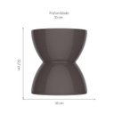 Ver imagem 3 de Banqueta Hydro Im In Pp Cinza 32,7cm (altura)