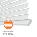 Ver imagem 1 de Off 25 Persiana Pvc 25mm 160x130 Branca