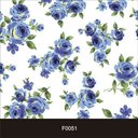 Ver imagem 2 de Papel de Parede Adesivo Lavável f0051 Floral Azul Marinho Delicado