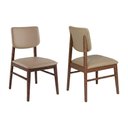 Ver imagem 3 de Conjunto de Mesa com 4 Cadeiras 4 Lugares em Madeira Capuccino 80cm Ágape