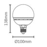 lâmpada BALÃO led 9,5w quente Inmetro Stella STH6260/27 - 2