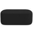 Ver imagem 3 de Puff Decorativo Orgânico para Living Quarto 100cm Doha W01 Bouclê Preto - Lyam Decor