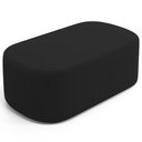 Ver imagem 1 de Puff Decorativo Orgânico para Living Quarto 100cm Doha W01 Bouclê Preto - Lyam Decor