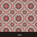 Ver imagem 2 de Papel de Parede Adesivo Lavável f0083 Floral Vintage Vermelho