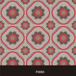 Papel de Parede Adesivo Lavável f0083 Floral Vintage Vermelho - 2