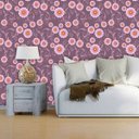 Ver imagem 1 de Papel de Parede Adesivo Lavável f0096 Floral Arabesco