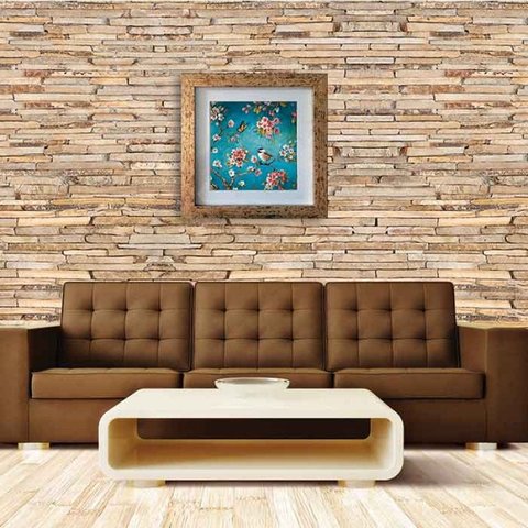 Papel de Parede Adesivo Lavável Pedra Canjiquinha Tijolo cpt0018