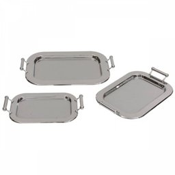 bandeja ATHOS 51cm kitc/3pçs prata Ilunato SN0002 - 1