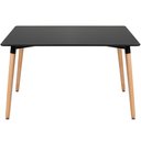 Ver imagem 3 de KIT - Mesa de jantar retangular Eames 80 x 120 cm preto + 6 cadeiras Eiffel DSW Verde escuro