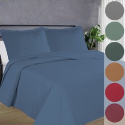 Colcha Casal Flor Lisa:azul - 4