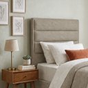 Ver imagem 2 de Cabeceira para Cama Solteiro Estofada ,088 Mts Iza Vilajo: Suede Crush Cappucino