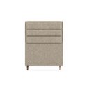 Ver imagem 3 de Cabeceira para Cama Solteiro Estofada ,088 Mts Iza Vilajo: Suede Crush Cappucino