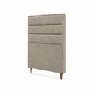 Ver imagem 4 de Cabeceira para Cama Solteiro Estofada ,088 Mts Iza Vilajo: Suede Crush Cappucino