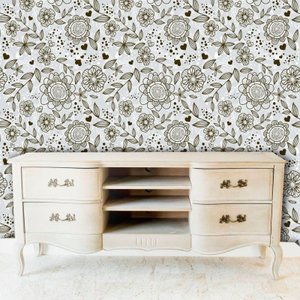 Papel de Parede Adesivo Lavável f0176 Floral Azul estático